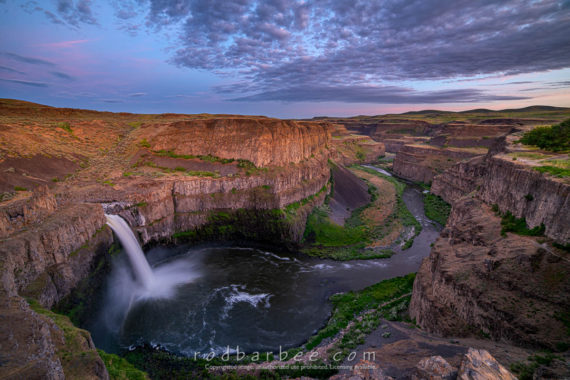 Sunset at Palouse Falls State Park, WA